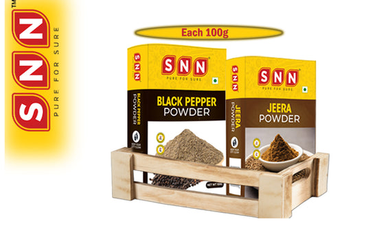 SNN Black Pepper Powder & Jeera Powder Combo