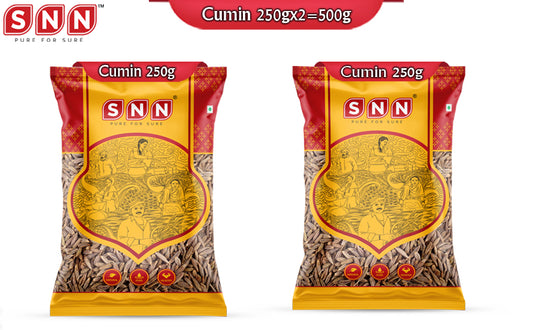 SNN Jeera/Cumin pack of 2 - 250g each - SNN Foods