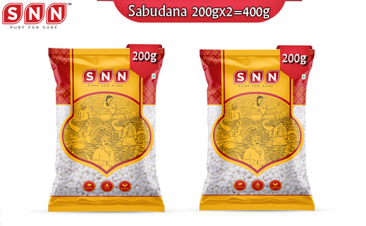SNN Sabudana Pack of 2 - 200g each - SNN Foods