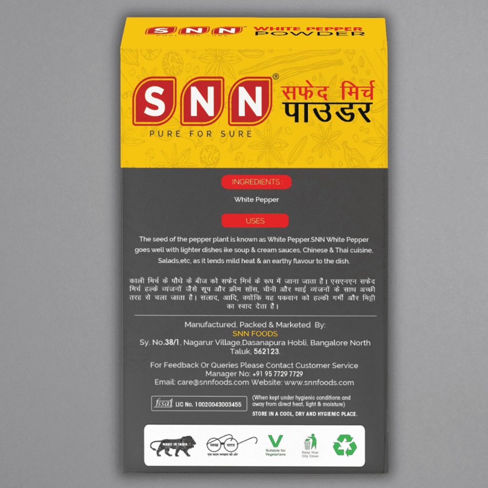 White Pepper Powder - SNN Foods