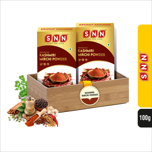 SNN Kashimiri Mirchi Powder 100g- Pack of 2 (200g) - SNN Foods