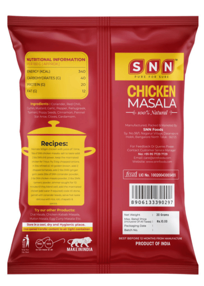 Chicken Masala (Set of 10) - SNN Foods