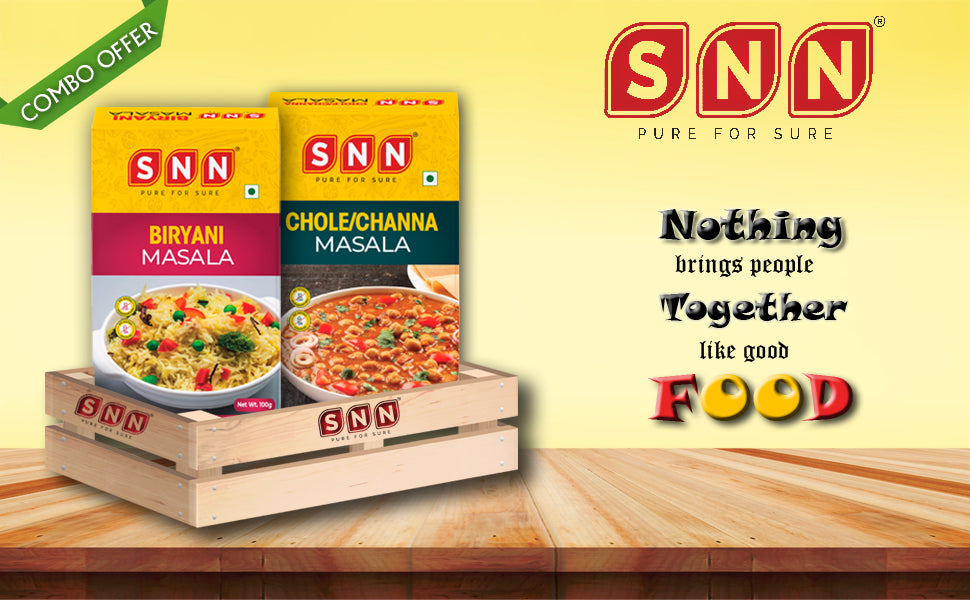 SNN Biryani Masala & Chole Channa masala Combo- 100g each - SNN Foods