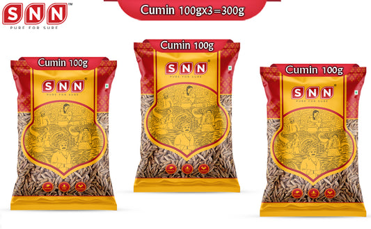SNN Jeera/Cumin Pack of 3 - 100g each - SNN Foods