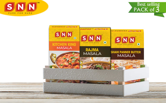 SNN Kitchen King Masala, Rajma Masala & Shahi Paneer Masala Combo - 100g each - SNN Foods