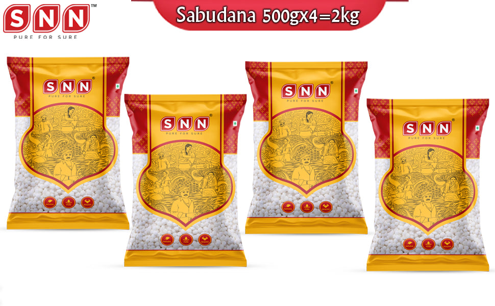 SNN Sabudana pack of 4 - 500g each - SNN Foods