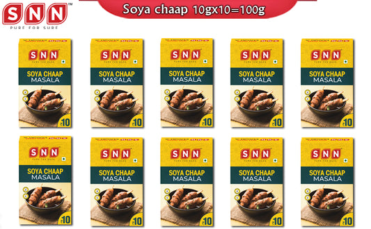SNN Soya Chaap Masala Pack of 10 - each 10g - SNN Foods