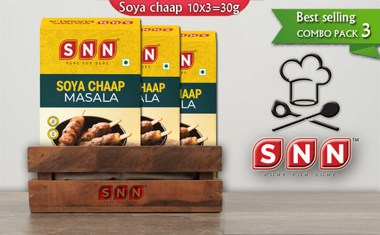 SNN Soya Chaap Masala Pack of 3 - 10g each - SNN Foods